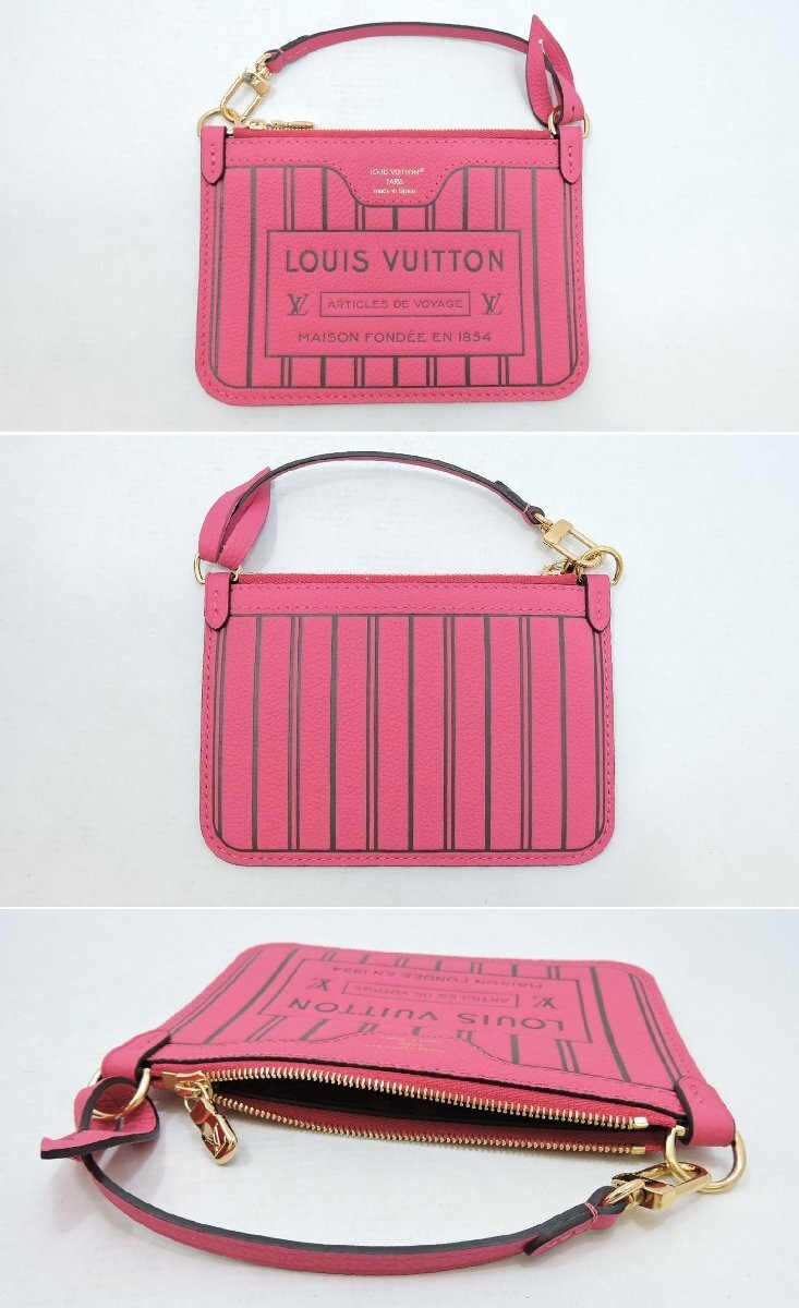 Louis Vuitton Neverfull Inside Out BB Monogram Rose Pondicherry 944428