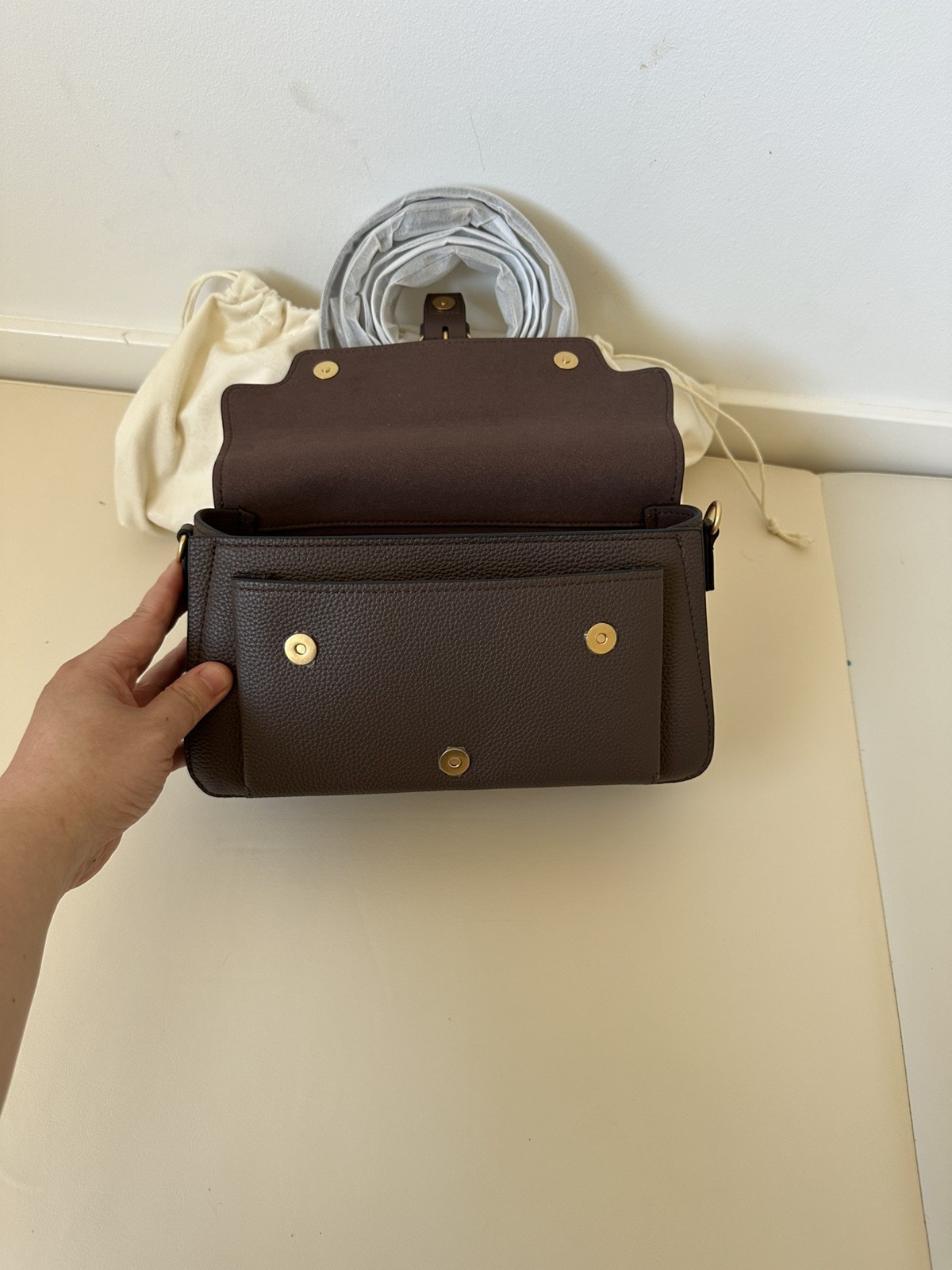 Oroton Dylan day bag brown clour NEW