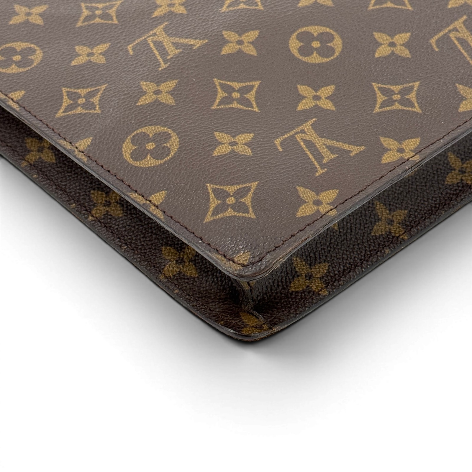 LOUIS VUITTON Porte Documents Senateur Brown Monogram Canvas Briefcase M53335