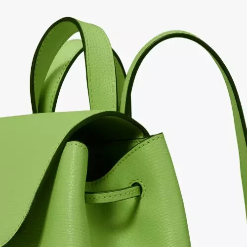 Kate Spade Kristi Medium Flap Backpack Turtle Green Leather KA695 NWT $379 FS