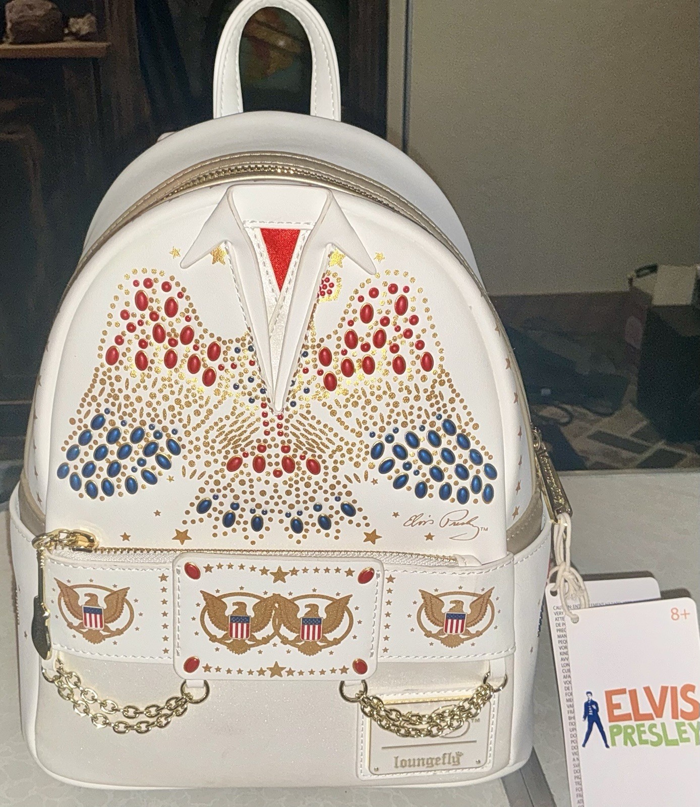 Loungefly Elvis Presley Aloha Jumpsuit Cosplay Mini Backpack (Exclusive)