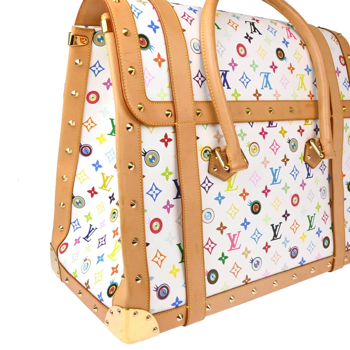 Louis Vuitton White Eye Love Monogram Sac Gigantic Handbag M92057 LM1022 153761