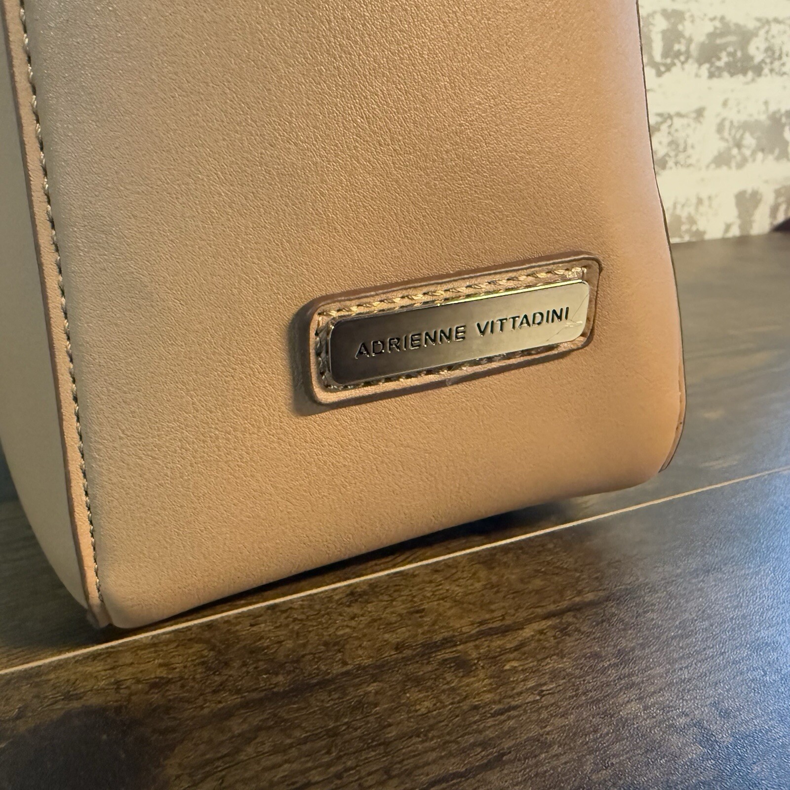 NEW – Adrienne Vittadini Oxford Tote Handbag Purse – Tan