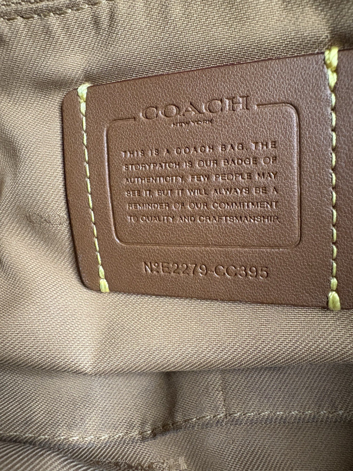 COACH Pebbled Taylor Tote One Size