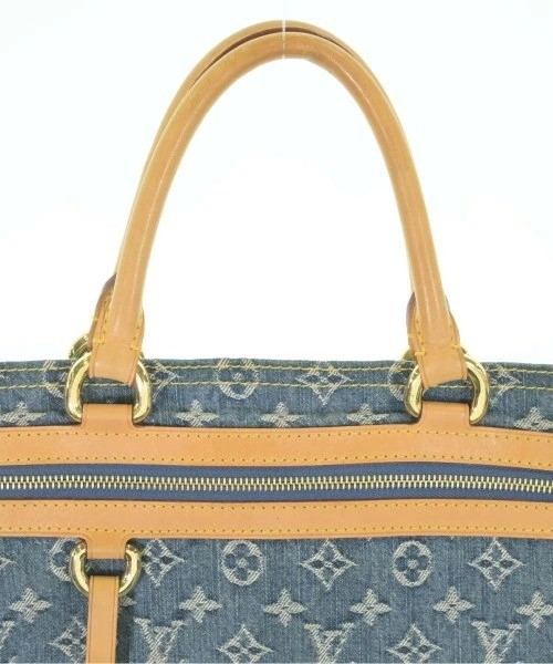 Auth Louis Vuitton Monogram Denim Flat Shopper M95018 Tote W/B/D