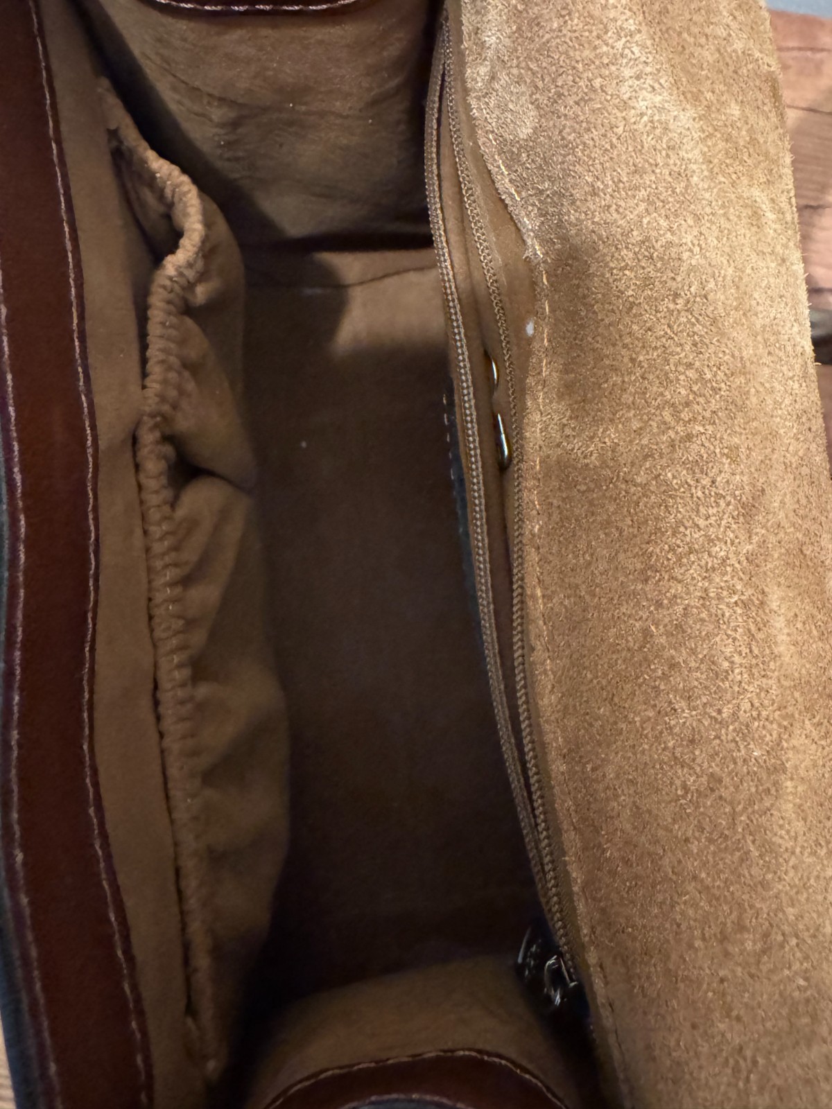 PATRICIA NASH Chauny French Riviera Leather Satchel Handbag Top Handle Preowned