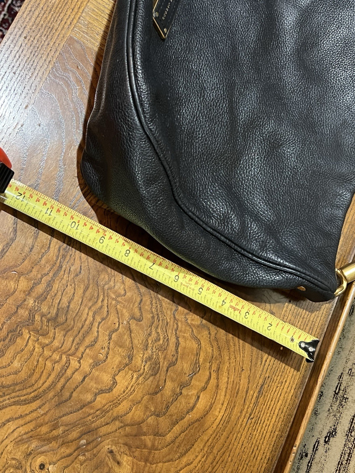 Marc Jacobs Black Too Hot To Handle Hobo Handbag Shoulder Bag Purse Leather