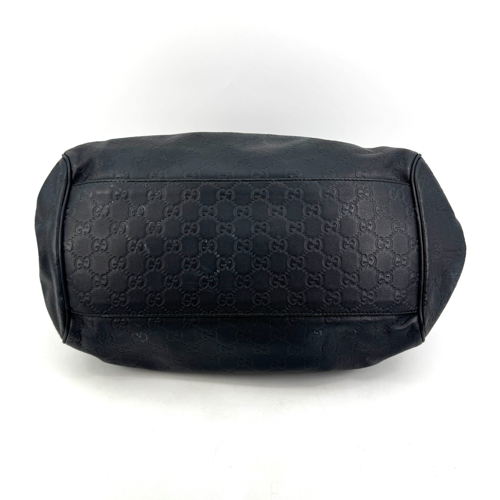 GUCCI Sukey Shoulder Bag Leather Black