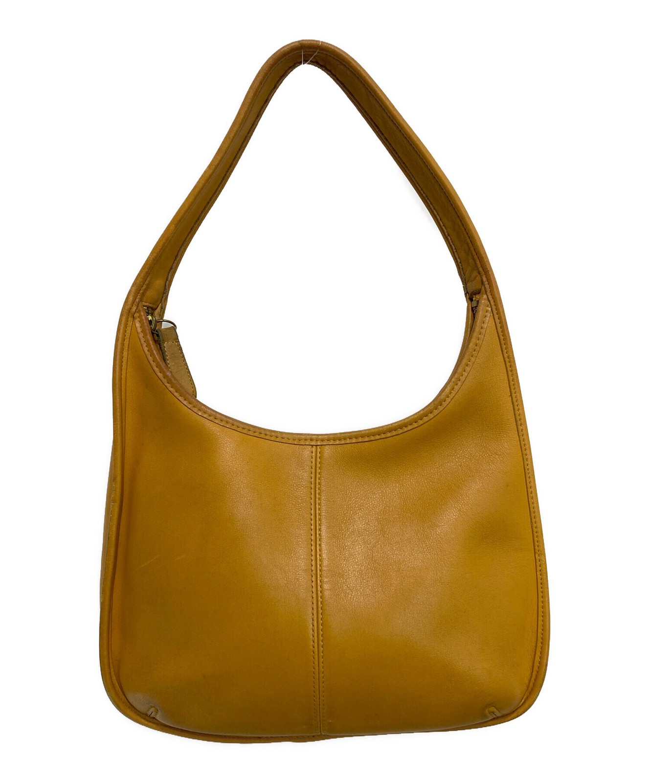 COACH Authentic Vintage One Shoulder Hobo Bag Mustard Yellow 9025 Handbag Unisex