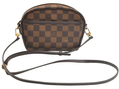 Authentic Louis Vuitton Damier Pochette Ipanema Shoulder Pouch N51296 LV AC089