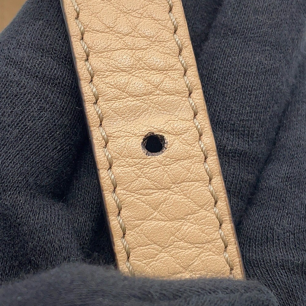 FENDI Peekaboo Selleria Essentially Size Mini Leather Beige 8BN302 AZTV