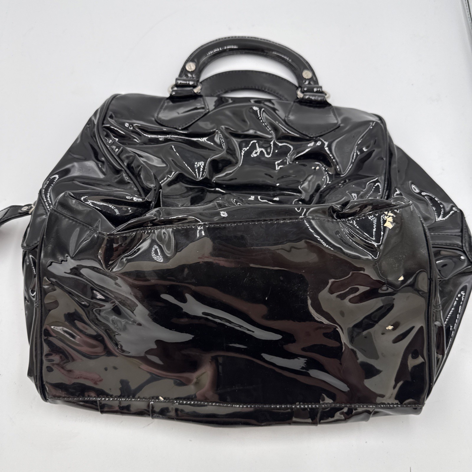 Vintage Baby Phat Diaper Bag Purse Black Leather Never Worn RARE