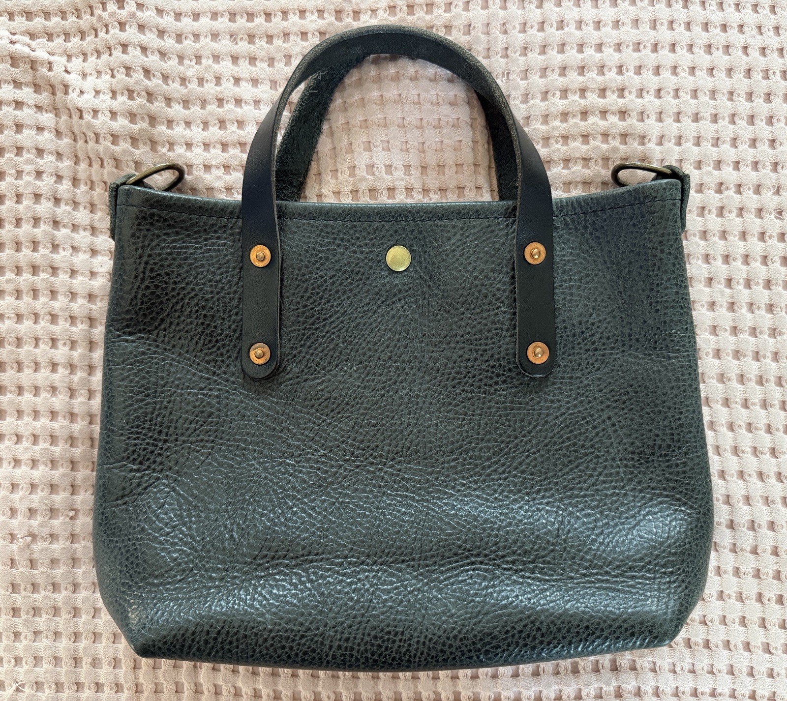 Go Forth Goods Mini Avery Tote Bag Purse Leather