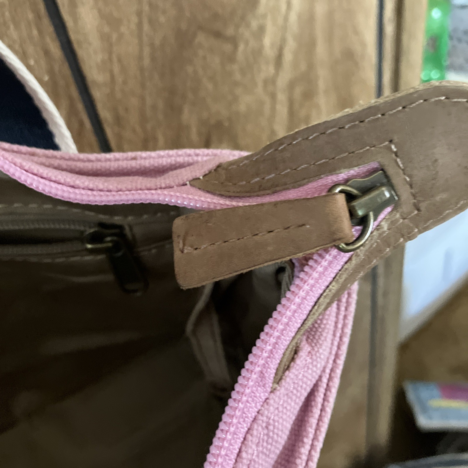 LL Bean Pinky Canvas Tote Bag With Embroidered Sail Boat