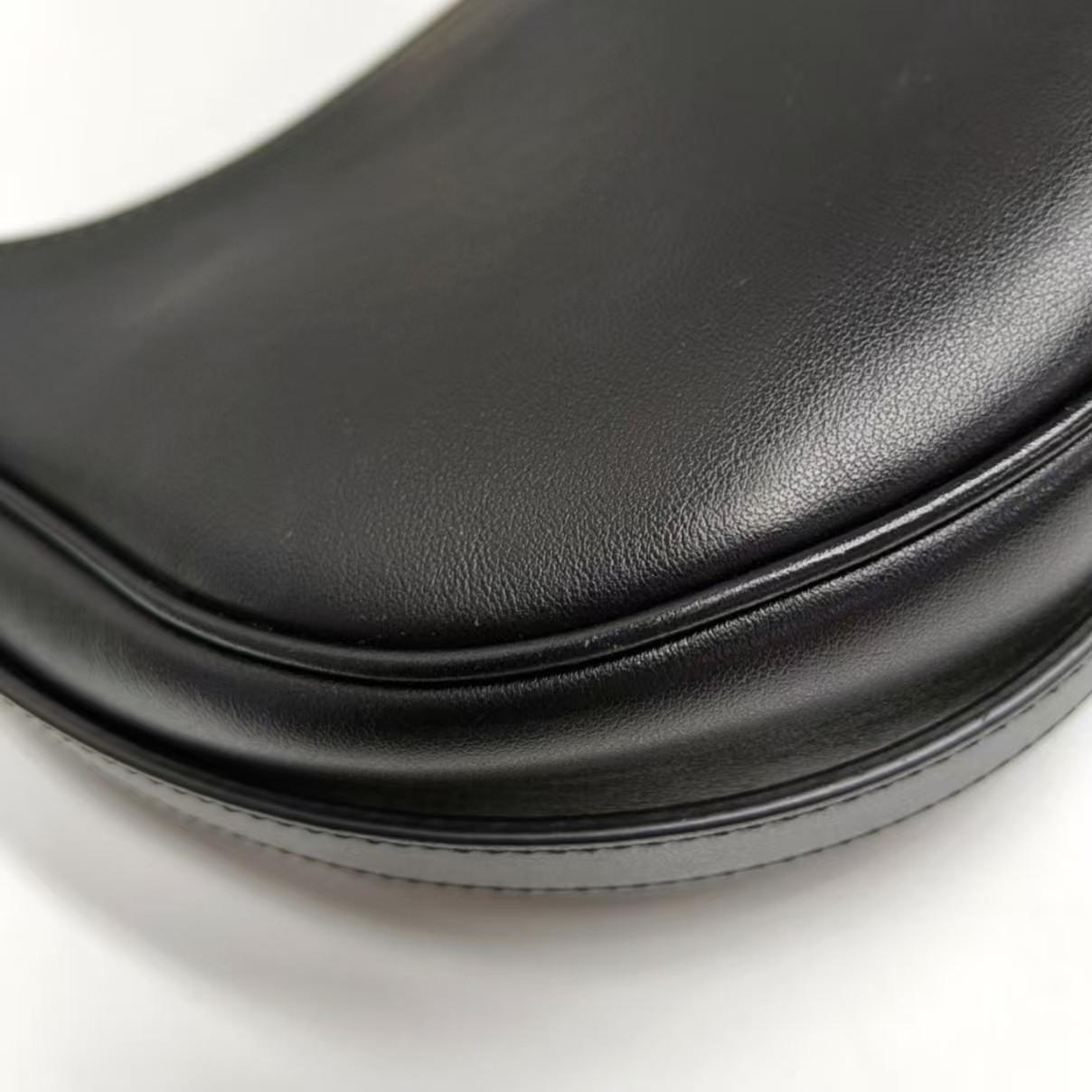 Celine AVA Shoulder Bag Medium Size Black Calfskin