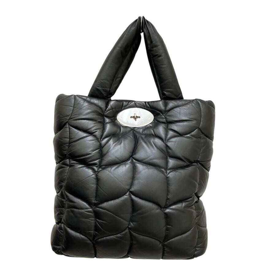 Mulberry Big Softy 2 Way Shoulder Bag Leather Black Womens Handbag Crossbody