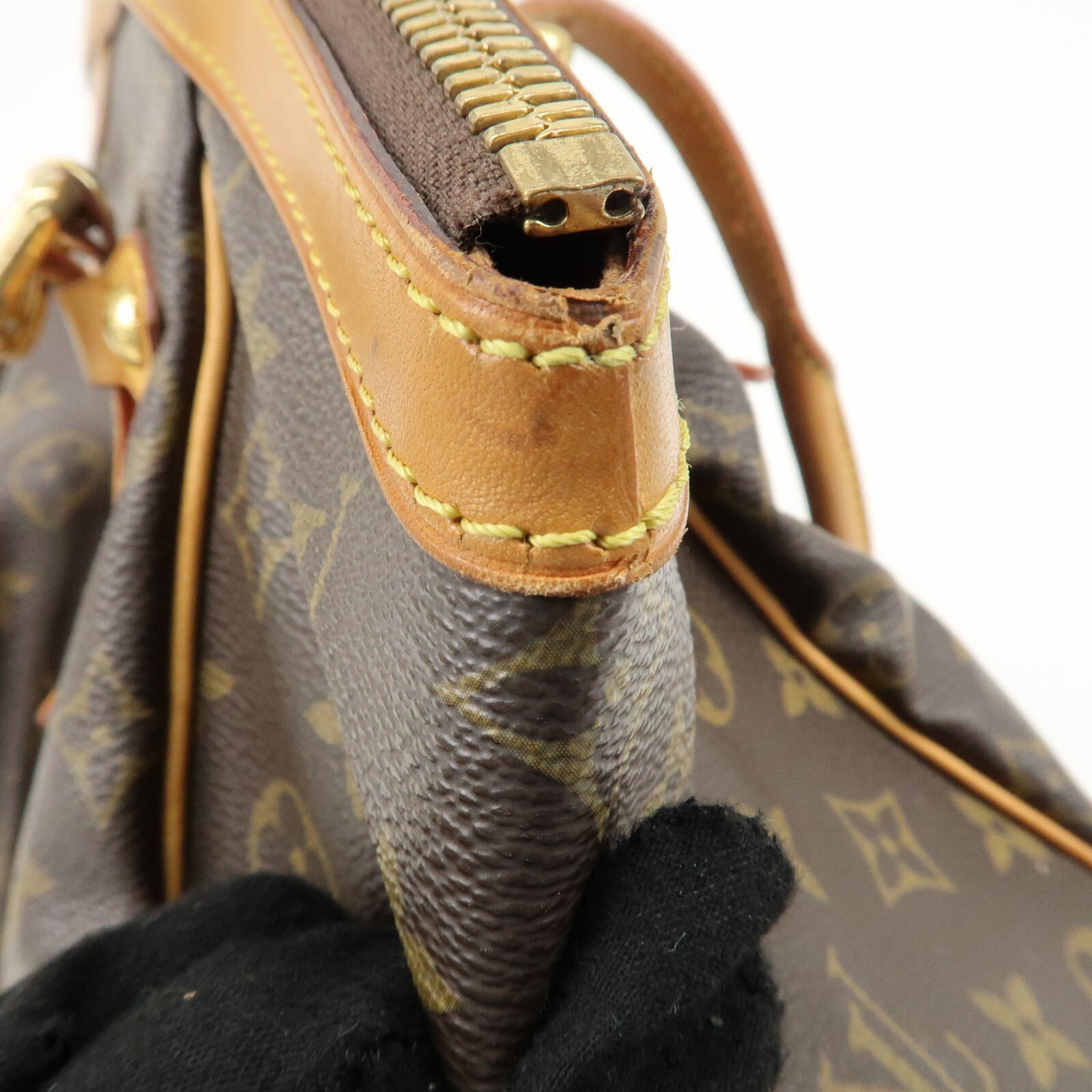 Louis Vuitton Monogram Tivoli GM Shoulder Bag Brown M40144 Auth Used