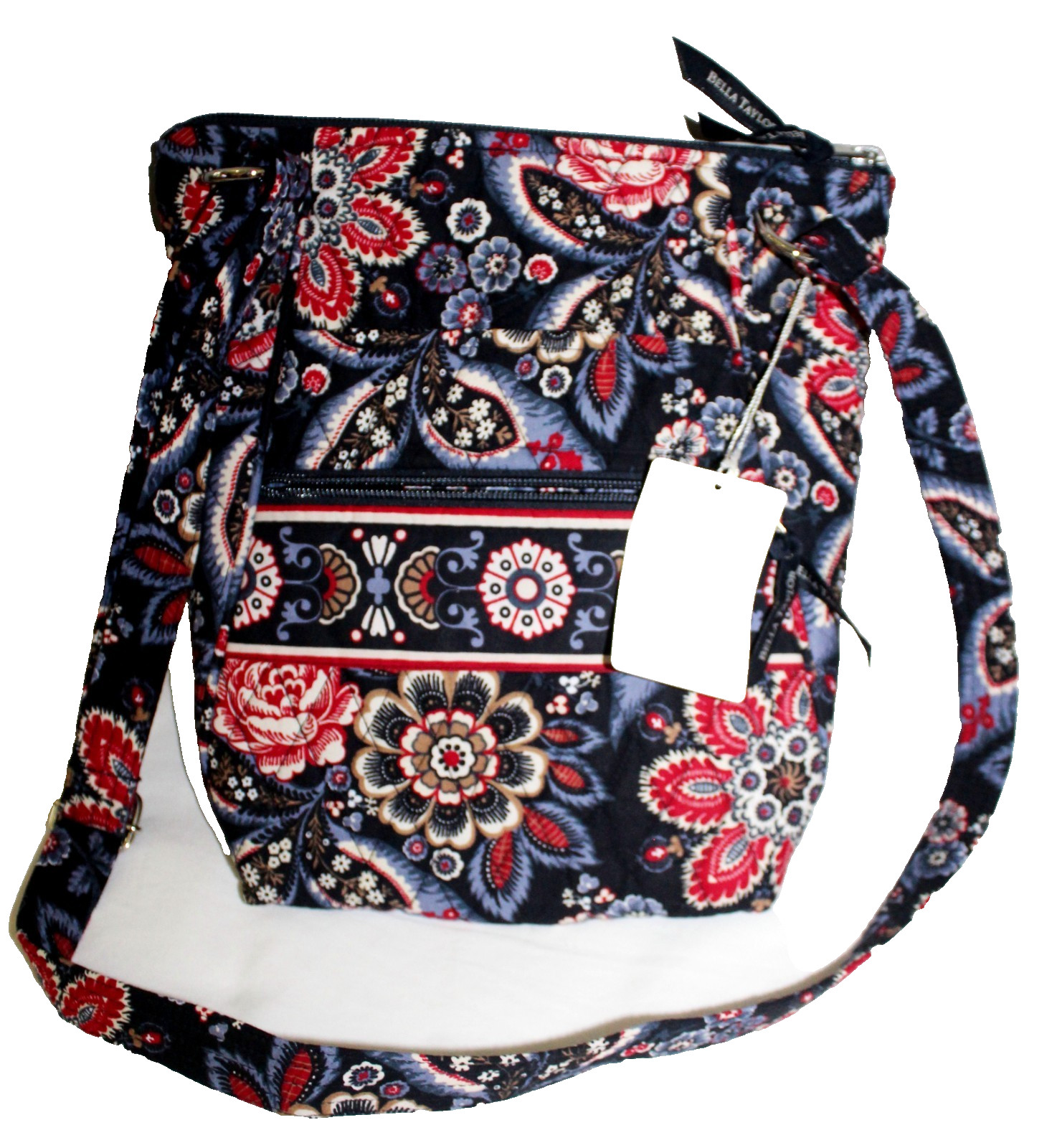 NEW BELLA TAYLOR QUILTED SERAFINA HIPSTER FORAL WOMEN’S CROSSBODY PURSE