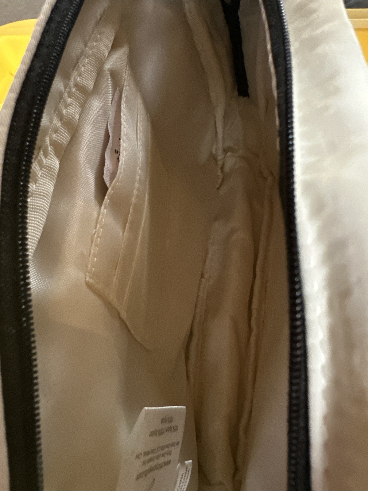 Thirty One Classic Sling Bag Black Colorblock Cream Sling Bag