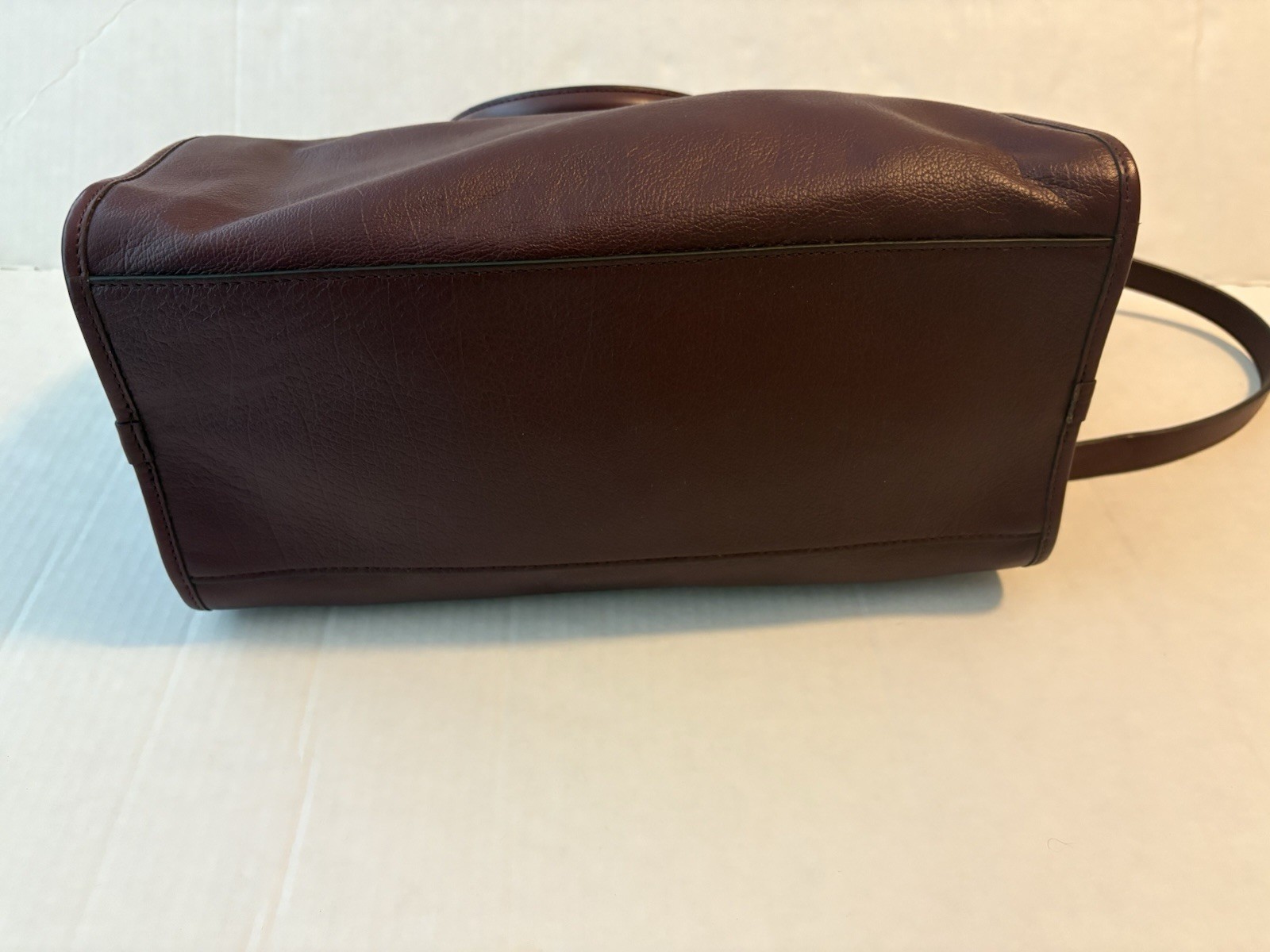Marc By Marc Jacobs Satchel Flipping Out Top Handle Maroon Leather Bag