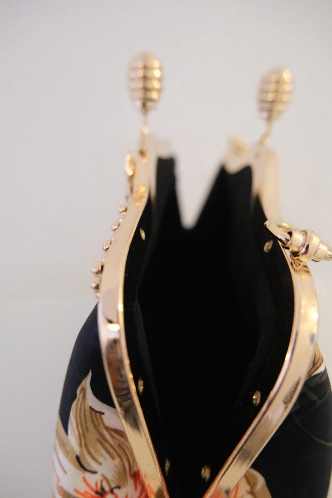 Elegant Handmade Evening Bag Silver Tone frame| Handmade clutch purse