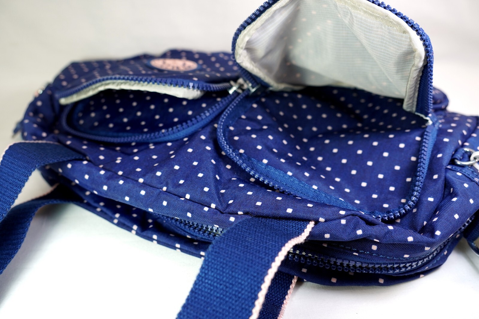 NWT Kipling COOL DEFEA SHOULDER/CROSSBODY BAG “Soft Dot Blue”