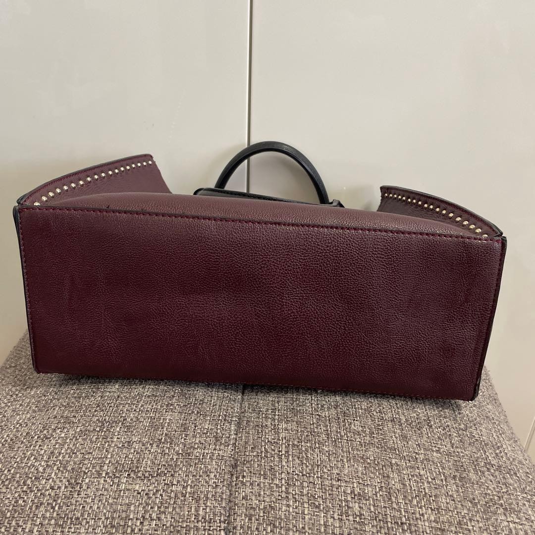 Rare Calvin Klein Tote Bag w/ Shoulder Strap Large Handbag Used Authentic Japan