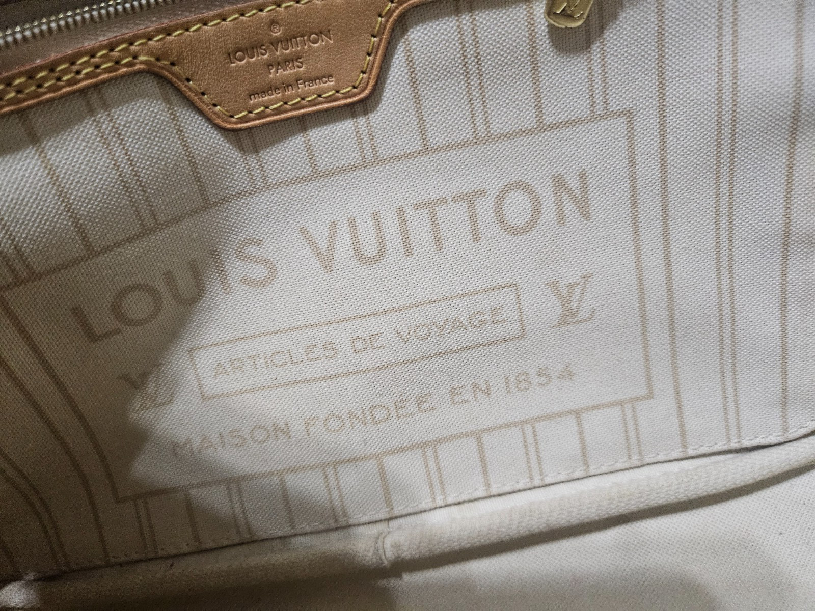 Authentic Louis Vuitton Neverfull PM Damier Azur Tote w/ wallet + Dust Bag