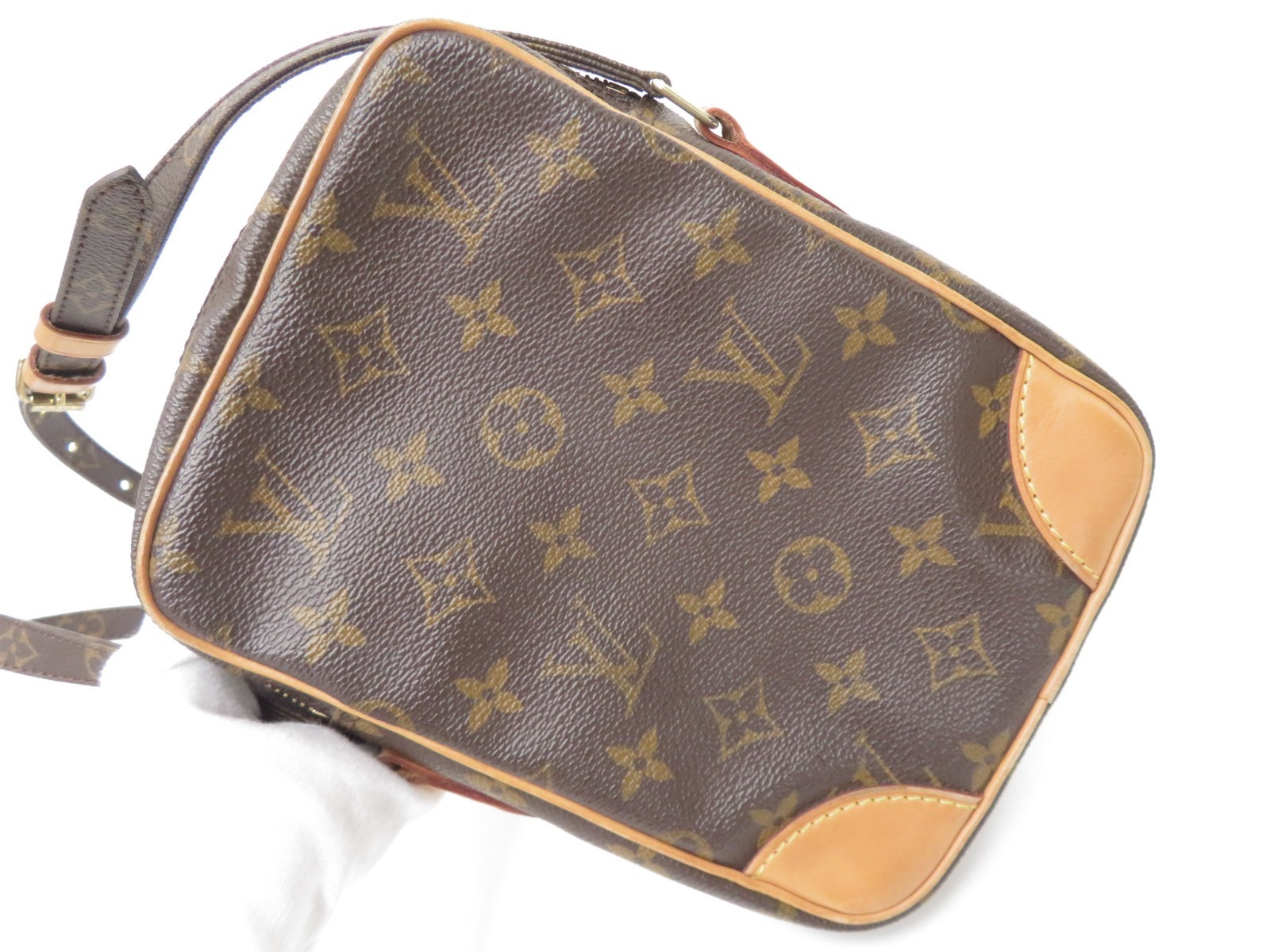 Authentic Louis Vuitton Monogram Danube Shoulder Bag Crossbody F#52791