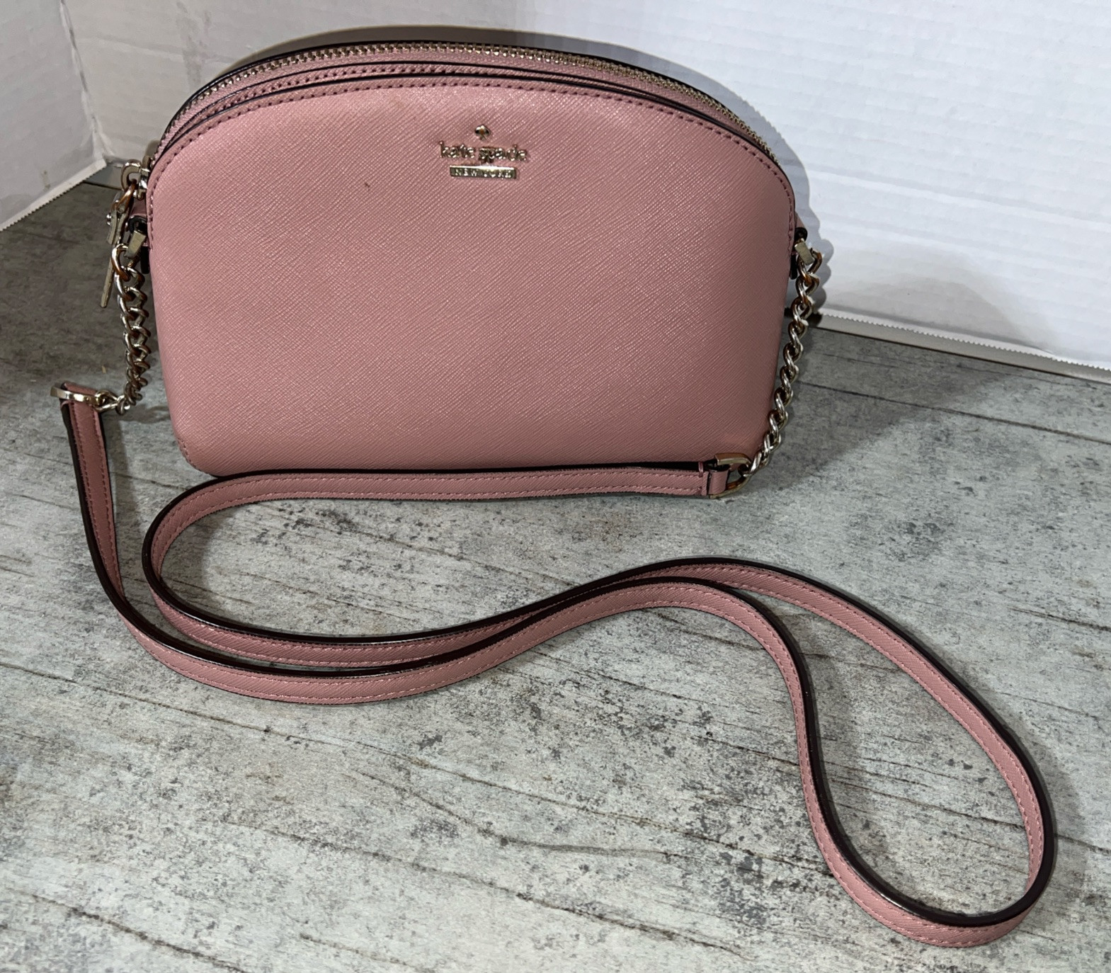 Kate Spade Morgan Double-zip Dome Crossbody Bag in Pink