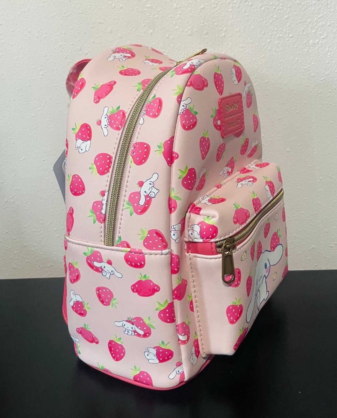 Loungefly Sanrio Cinnamoroll Strawberry Print Pink Mini Backpack