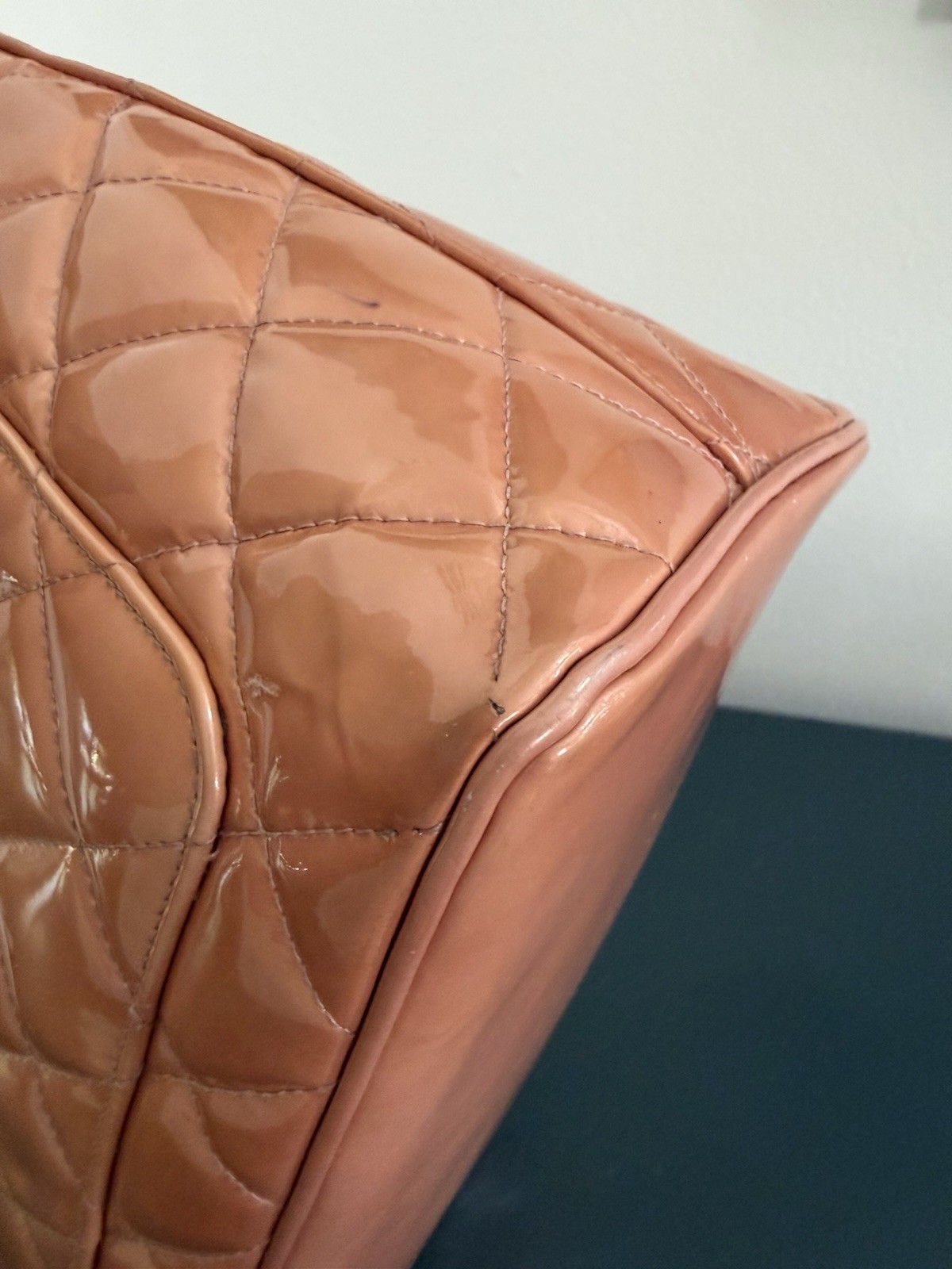 Chanel Medallion Patent Leather Rose Pink Handbag