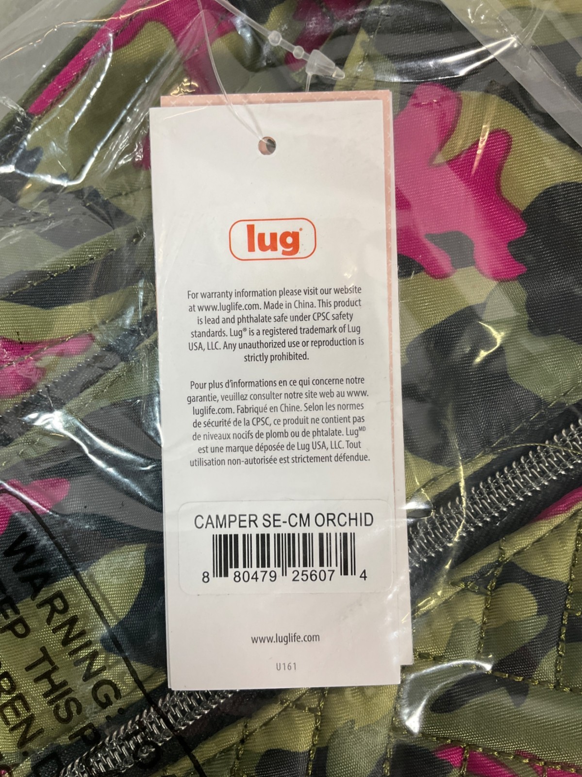 Lug Camper SE Quilted Crossbody Bag – Eco-Friendly, Camo Green, Unisex, Multiple