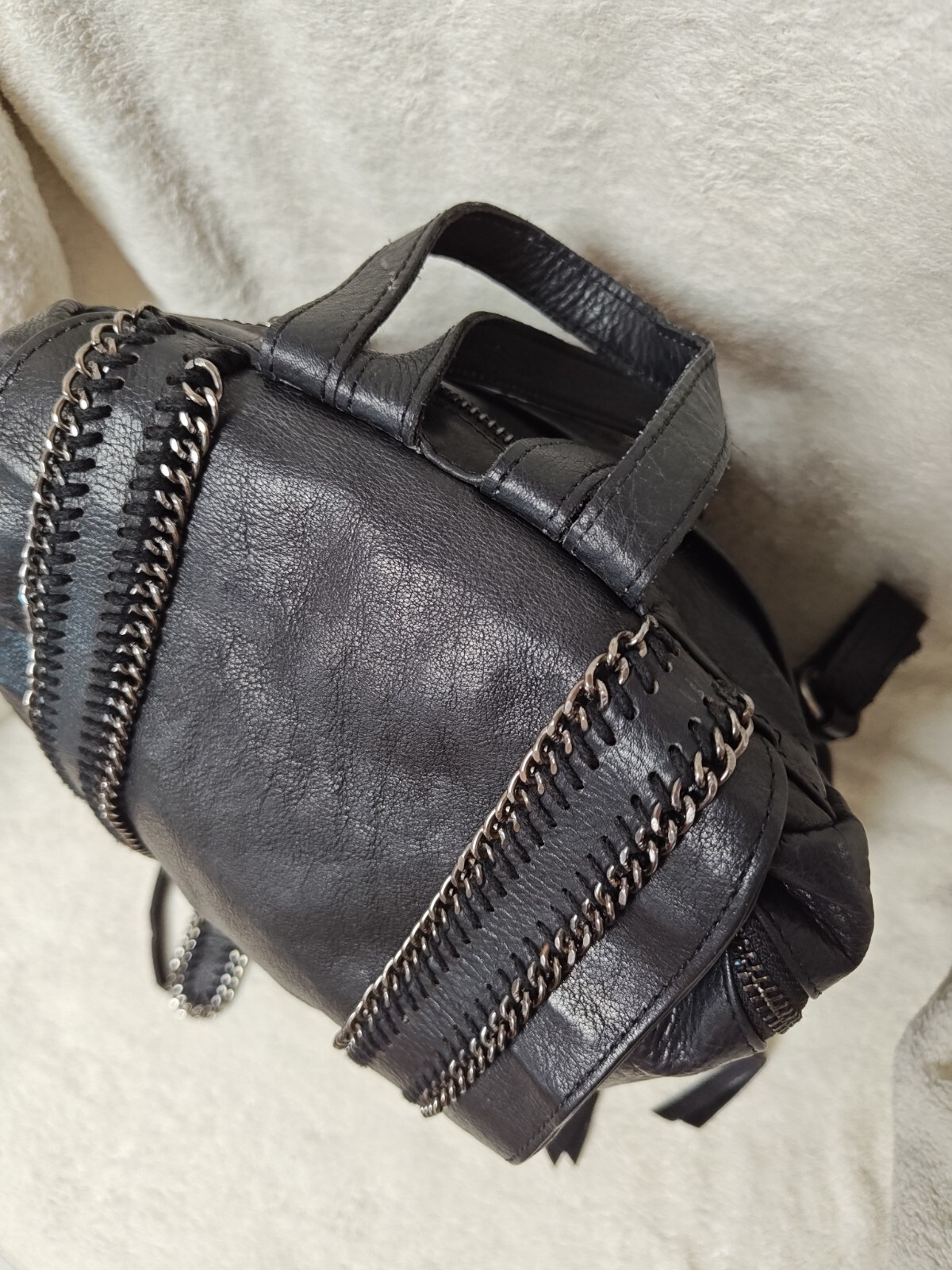 Joelle Hawkens leather back pack