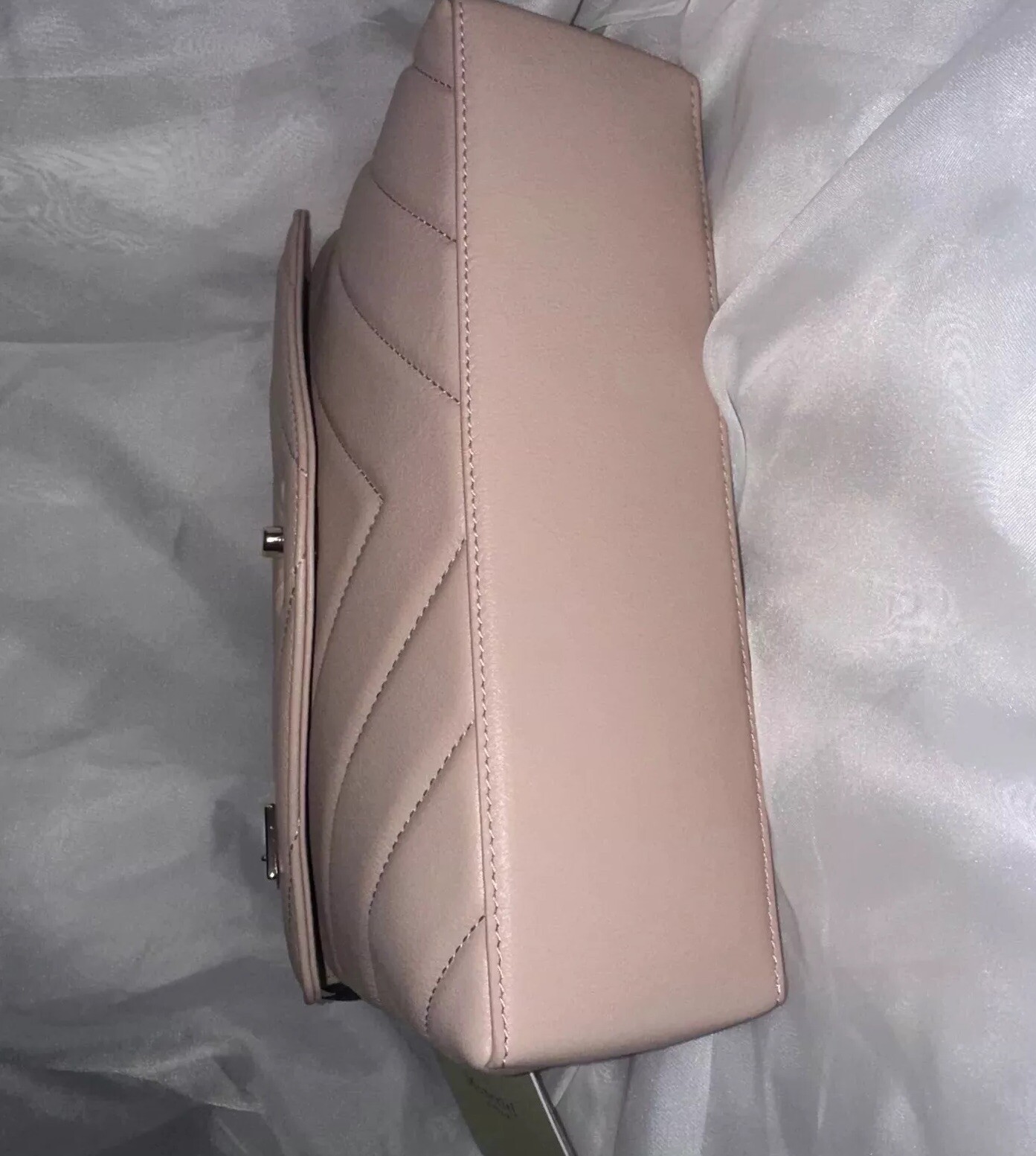 MONCRIEF LONDON CAITHLYN LEATHER SHOULDER/CROSSBODY BAG SOFT PINK NEW $780