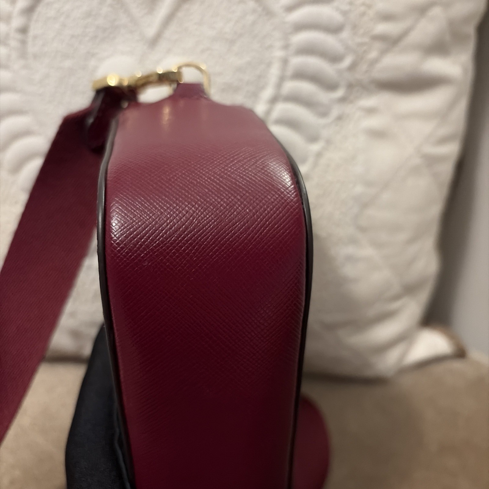 Kate Spade Madison Mini Camera Bag Saffiano Leather Blackberry