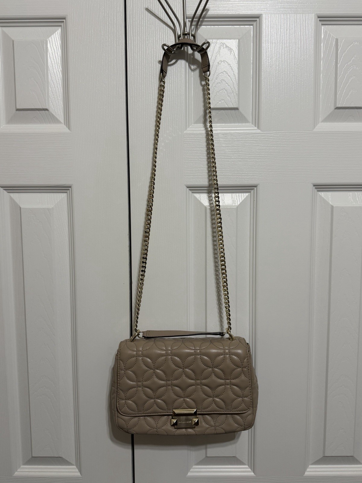 Michael Kors Sloan Truffle Quilted Floral Chain Shoulder Bag #30H8TSLL3T