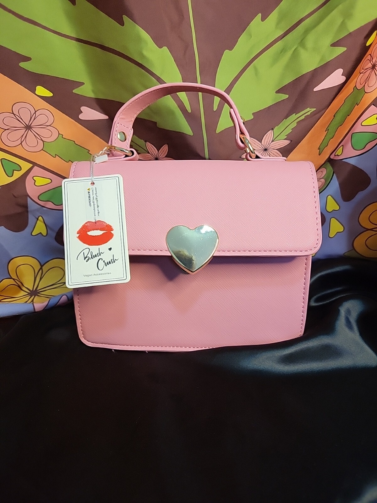 BARBIE PINK VEGAN purse by BLUSH CRUSH Bubble Gum, Emily In Paris, NEW W TAGS