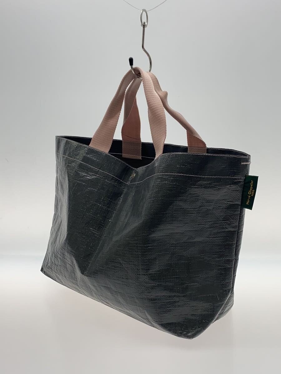 Herve Chapelier Tote Bag, PVC, Gray, Plain