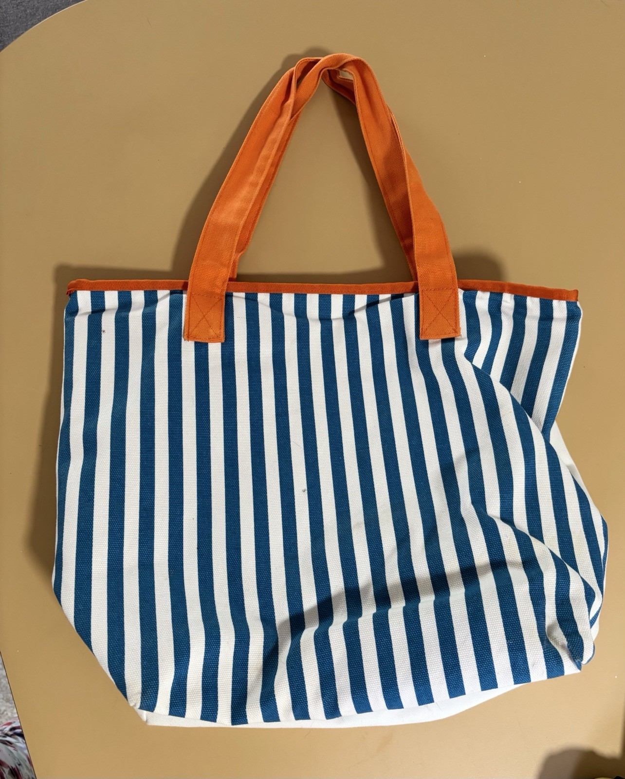 Bali Art Print Lined Beach Tote