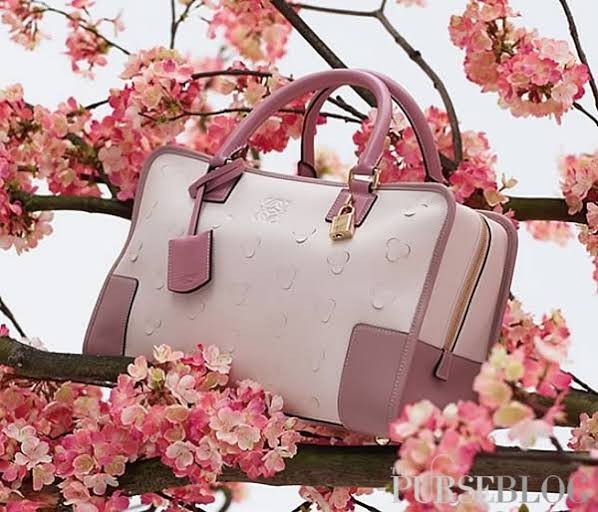 Rare Brand New Loewe Amazona 28 Limited Edition Cherry Blossom Calf Madrid Japan