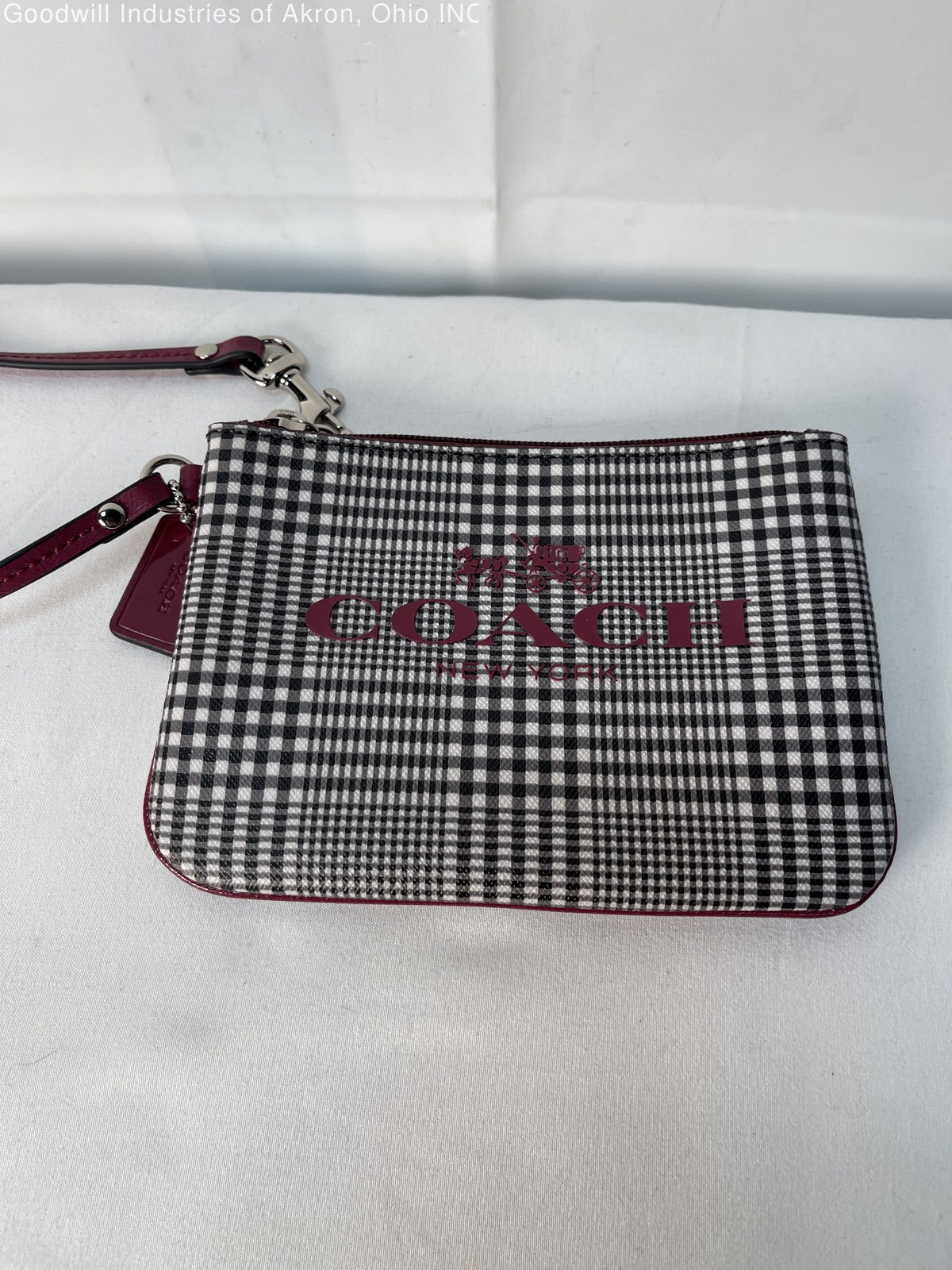 Gently Loved Certified Authentic Multicolor Plaid Coach Wristlet