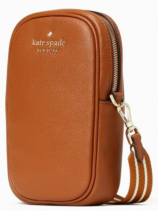 Kate Spade Rosie North South Crossbody Brown Leather K4854 NWT $279 Retail