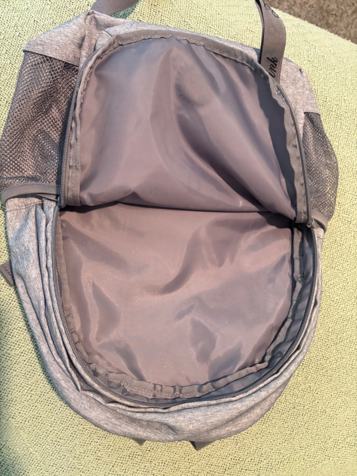 NWOT Victoria’s Secret PINK Ivy Classic canvas backpack bag tote carry gray