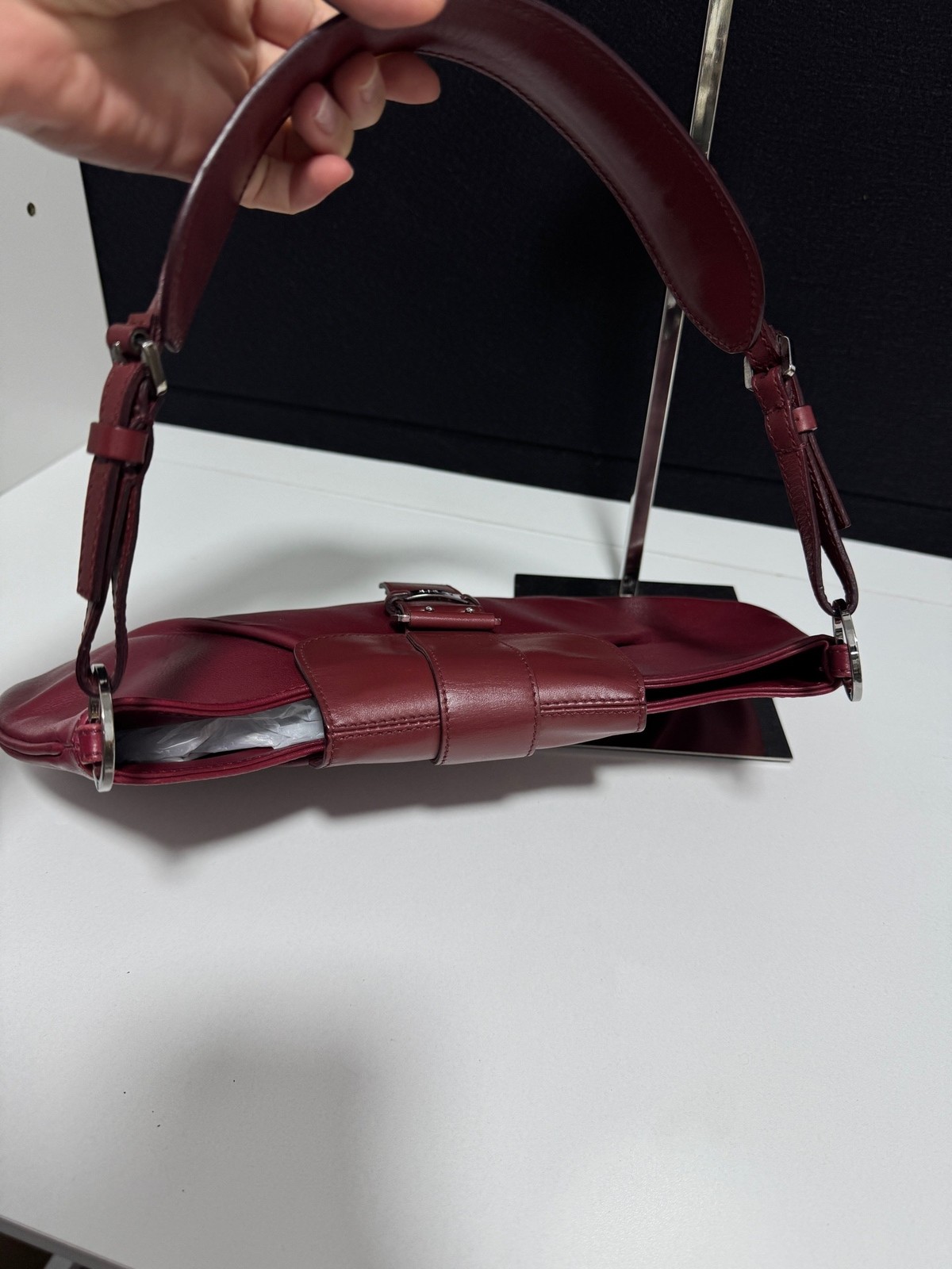 Dior Pre-Owned Authentic Underarm Bag Red 36×18 Free Tracked Shipping