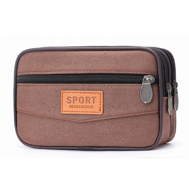 Canvas Mobile Phone Bag with Large Storage Capacity Organize Your Belongings