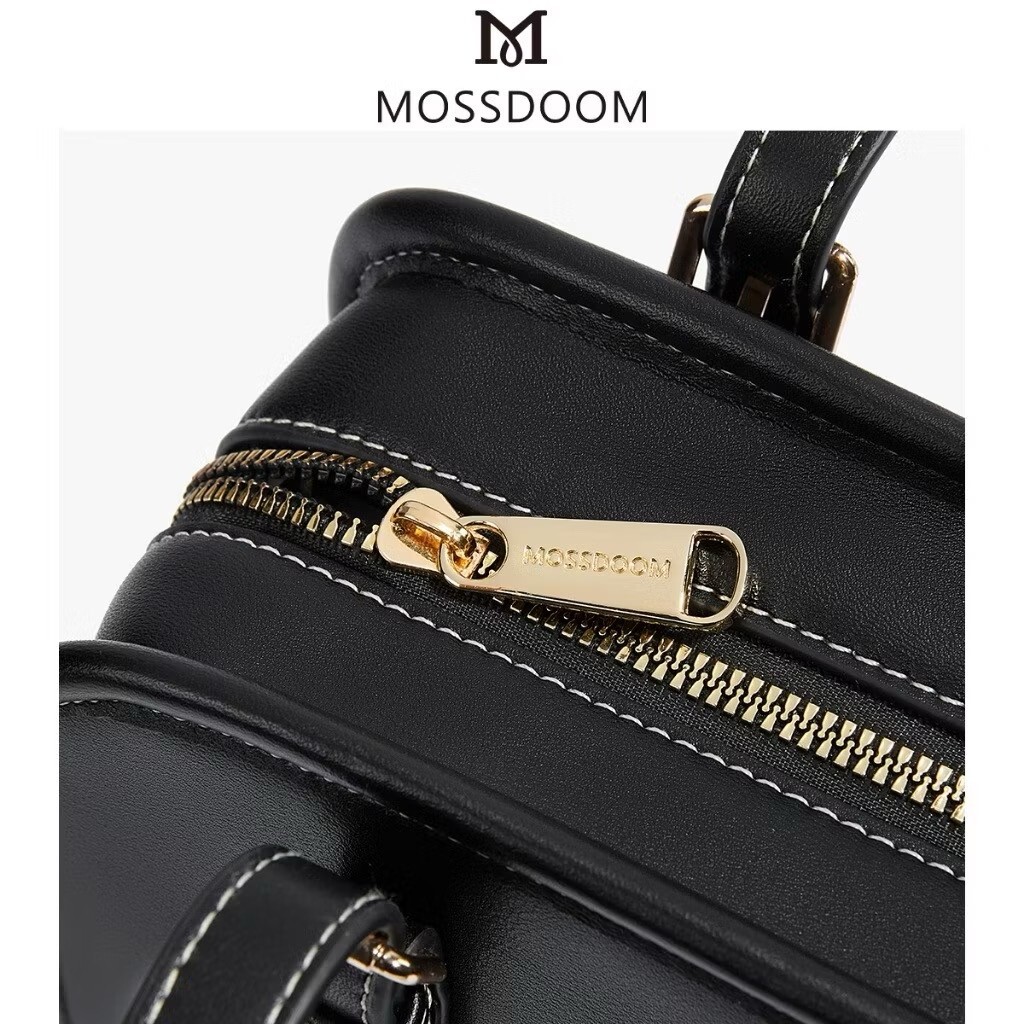 MOSSDOOM Shoulder Bag Simple Bag Women Compact Stylish High Capacity Black