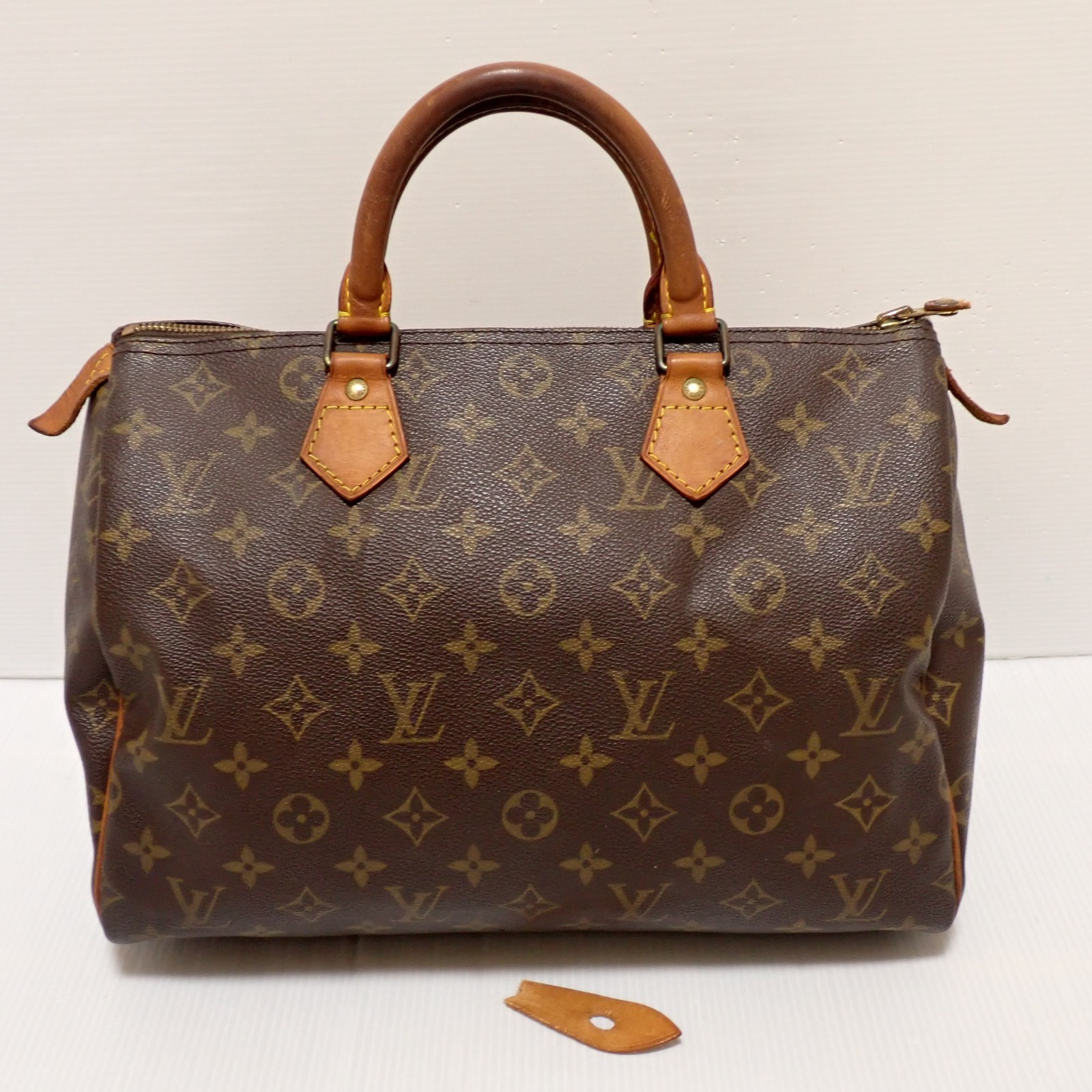 Louis Vuitton Monogram Speedy 30 Purse Bag M41526 Brown Pre-Owned VI0910