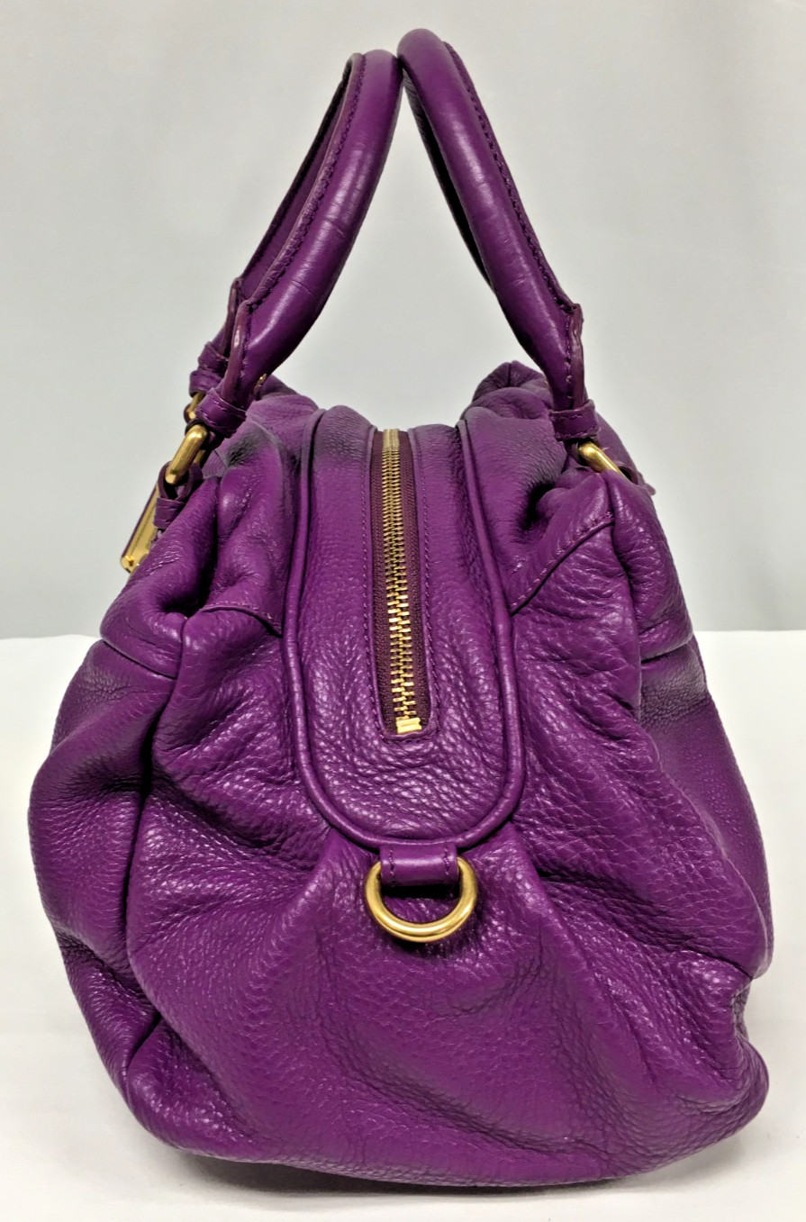 Purple Marc by Marc Jacobs Classic Q Baby Groovee Leather Bag