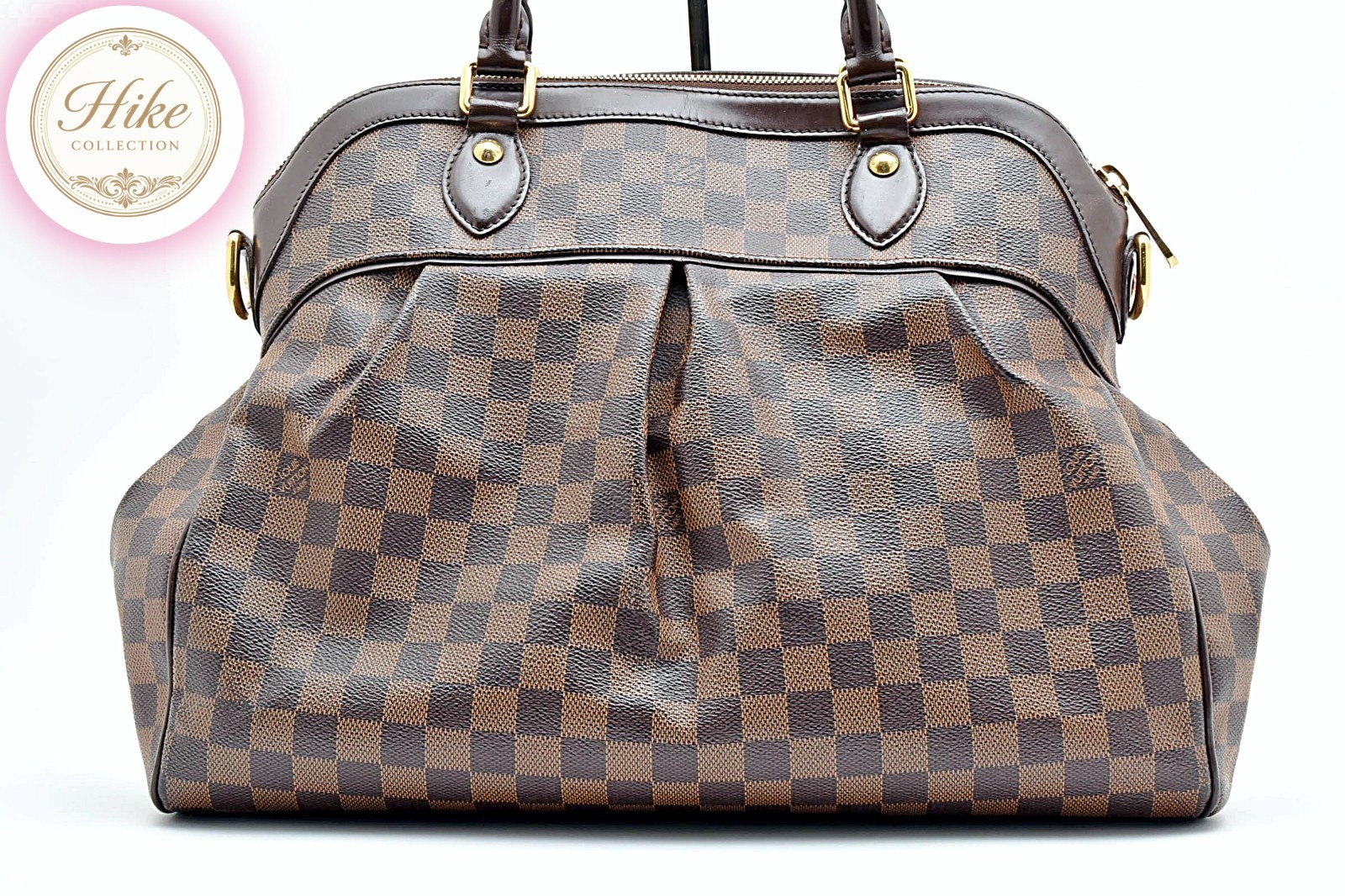 Louis Vuitton Trevi GM Damier Ebene Brown LV Handbag N51998 Ladies Authentic
